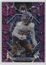 2023 Panini Mosaic Rookies No Huddle Purple Prizm 10/50 Deonte Banks #309 1m8i