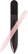 Bona Fide Beauty Czech Glass Nail File for Acrylic Nails. 1 Pc Pink Coarse Grit 