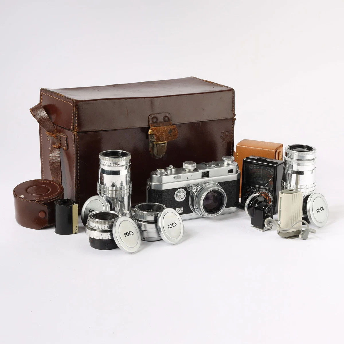 Appareil Photo Argentique FOCA Universel Modèle 3 – 35 Mm Avec Double Objectif OPLAR (années 50)