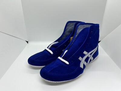 asics Wrestling Shoes Blue Silver Line Blue WhiteLaces 1083A001 NEW EX-EO TWR900