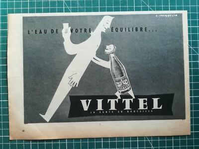 657 OLD 1950 AD Vittel - the water of your balance - Jacquelin