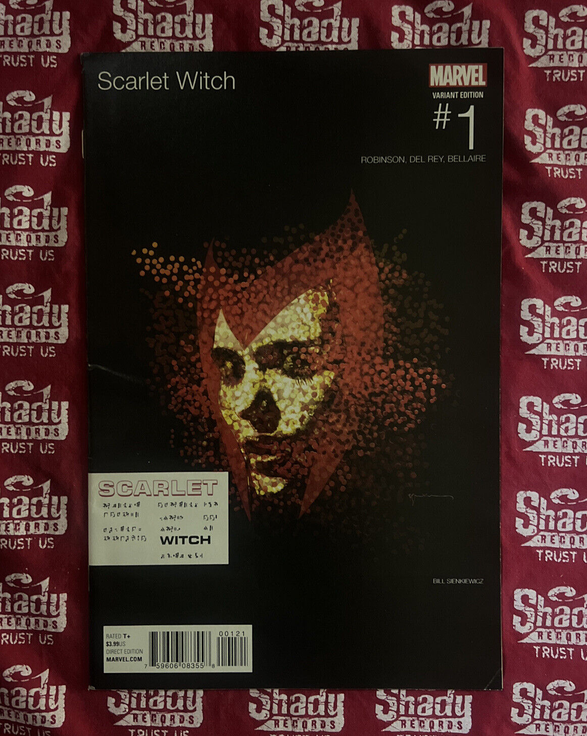 (2015) SCARLET WITCH #1 EMINEM RELAPSE HIP HOP VARIANT COVER! BILL SIENKIEWICZ