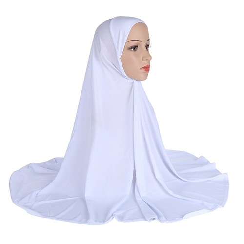 Khimar Large Scarf Hijab Muslim Women Niqab Burqa Amira Islamic Prayer Headscarf - Picture 9 of 25