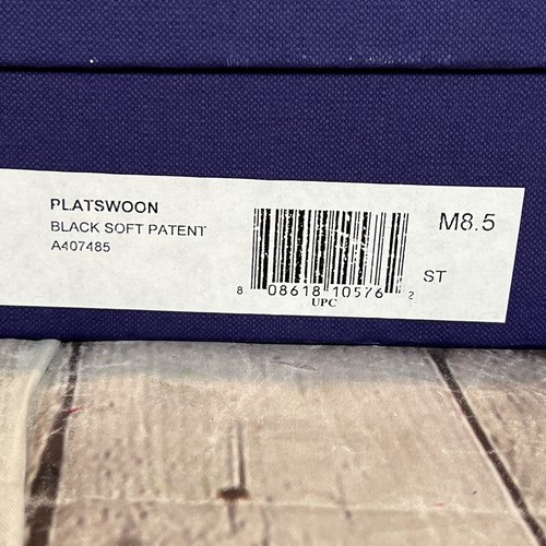 Stuart Weitzman Platswoon Black Patent Leather Pumps Womens 8.5 M w/Box - Picture 7 of 7