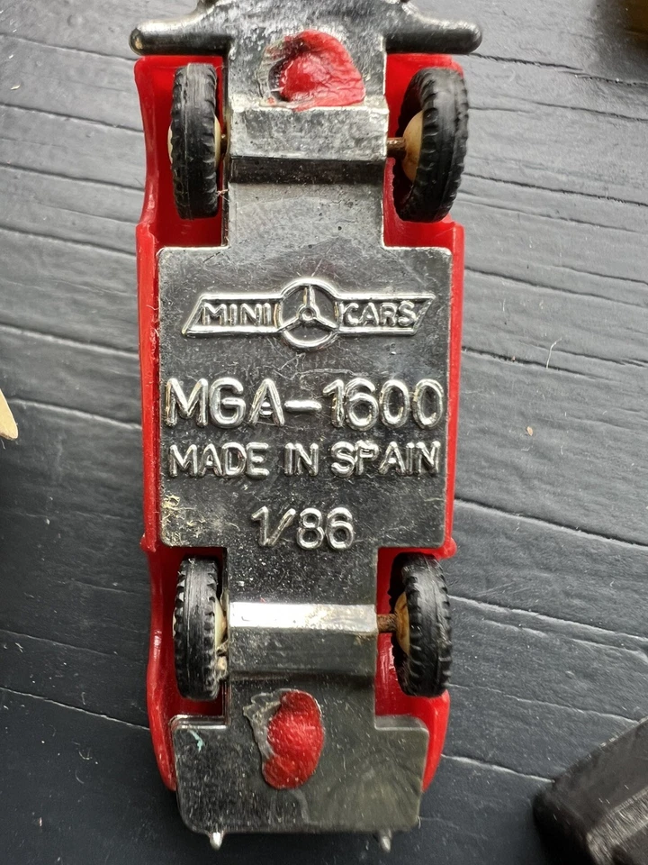 Original Vintage MGA Coupe 1600 MKII Anguplas Spain MPC GB Cars Toy Lot 1/86 - Image 4 of 4