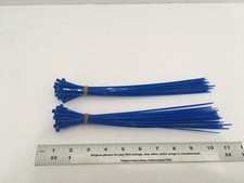(100) NEW Blue 10" Nylon Cable Ties Tie Wrap Zip - 33 lbs Tensile - 185° Resist