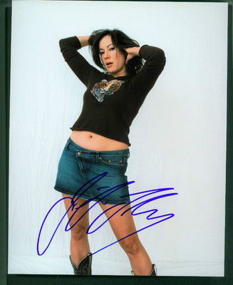JENNIFER TILLY SIGNED 8X10 COLOR PHOTO SEXY IN JEAN MINI SKIRT eBay