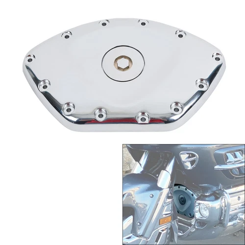 Chrome Chain Timing Cover Fit For Honda Goldwing 1800 GL1800 2001-17 F6B 13-17