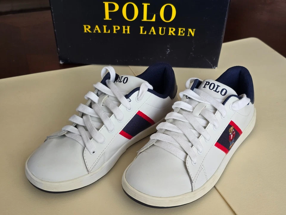 Polo Ralph Lauren Quilton Bear  Junior White/Navy/Red Size 6 US - Image 2 of 4