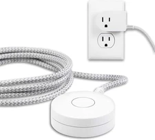 Grounded Plug with Braided Cord, 6 Ft Long Power Cable, On/Off Switch, for Ta...