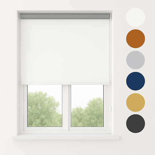 Thermo Rollo Verdunkelungsrollo Klemmfix ohne Bohren Fensterrollo Seitenzugrollo - Bild 1 von 9