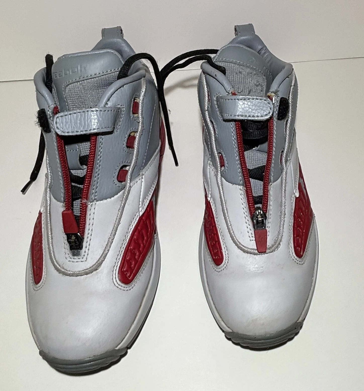 Reebok Allen Iverson DMX Gray/Red/White V45191 Men's Size 6