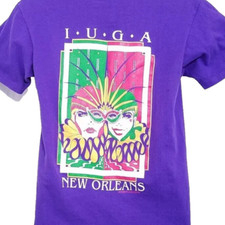 Vintage New Orleans T Shirt Mens Size Small 90s IUGA Urogynecology Made In USA
