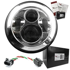 Eagle Lights Harley Chrome 7" Motorcycle LED Headlight -Harley 8700C