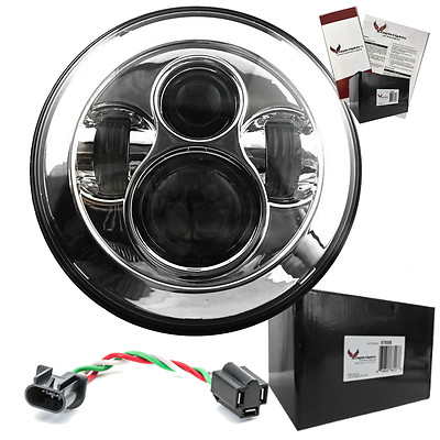Eagle Lights Harley Chrome 7'' Motorcycle LED Headlight -Harley 8700C