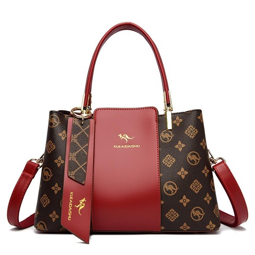 Luxury Handbag Fashion Print Large Capacity Soft Leather Women Shoulder Crossbod - Picture 35 of 36