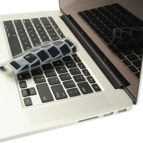 BLACK Silicone Keyboard Cover for NEW Macbook Pro 13" A1425  with Retina display - 第 1/1 張圖片