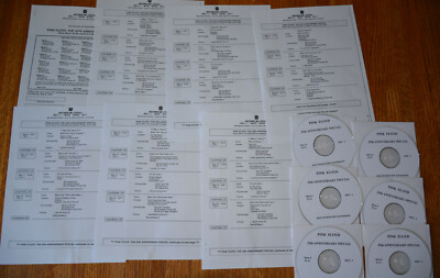SUPER RARE PINK FLOYD 25th ANNIVERSARY SPECIAL Radio Show 6CDs 6Hrs! Cues