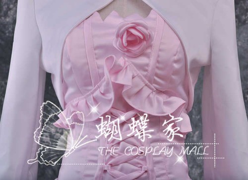 Code Geass Euphemia Cosplay Disfraz Blanco y Rosa Vestido - Imagen 6 de 10