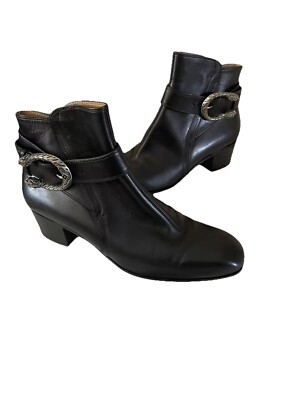 Gucci New Auth MIS MATCHED 7.5 8 US 37.5 38 EU Black Dionysus Boots Shoes Heels