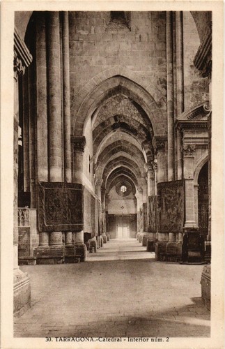 Spain old postcard Tarragona Cathedral (1104) - Picture 1 of 2
