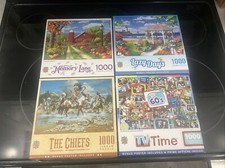 Master Pieces 1000 Pc Jigsaw Puzzles Lot Of 4 Elder Estate Hundreds Available