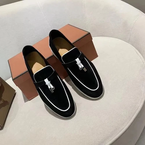 2024 Loafers Mocasines Summer Walk Charms Suede Shoes For Men/ Women Shoes - Picture 10 of 20