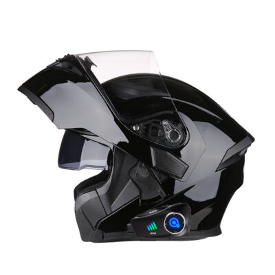 Modular Dual Visors Motorcycle Helmet Built-in Bluetooth High Definition Camera