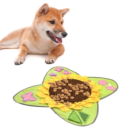 Pet Dog Snuffle Mat Nose Smell Training Blanket Sniffing Pad Slow Feeding Bowl - 第 3/8 張圖片