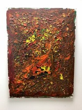 Quadro olio arte moderna dipinto olio stucco arte astratta con firma