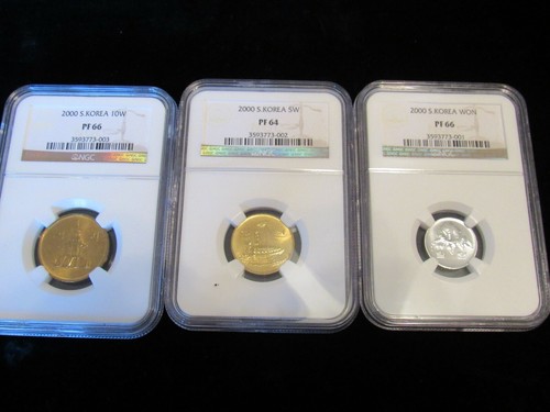 VERY RARE 2000 South Korean Proof Set VERY RARE Graded by NGC - Picture 3 of 4