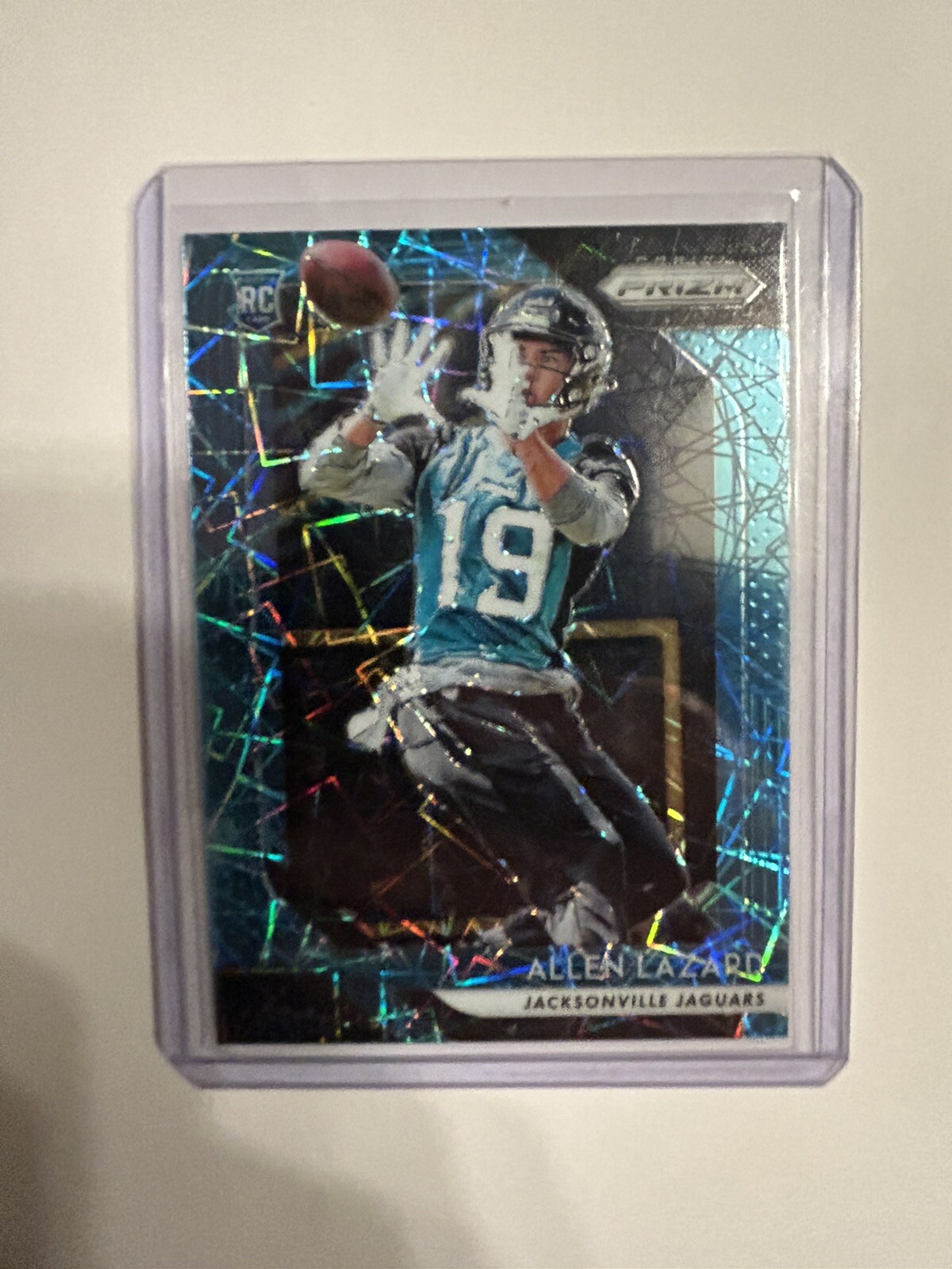 2018 Panini Prizm Blue Lazer Allen Lazard Rookie Jacksonville Jaguars #294