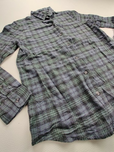 Camisa a Cuadros Capa Marina Para Mujer S Rubí Con Botones Desteñida Verde/Franela Profunda/Denim - Imagen 4 de 11