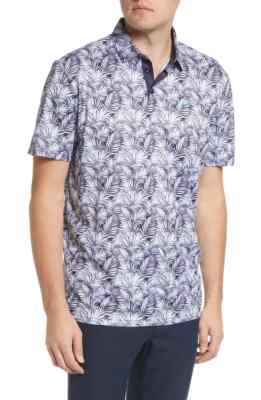 Black Clover NEW Mens Club Tropics Fashion Performance Golf Polo Large $95
