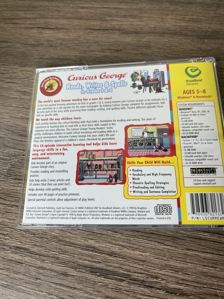 Curious George Reads, Writes & Spells For 1st & 2nd Grade CD - Image 4 of 4