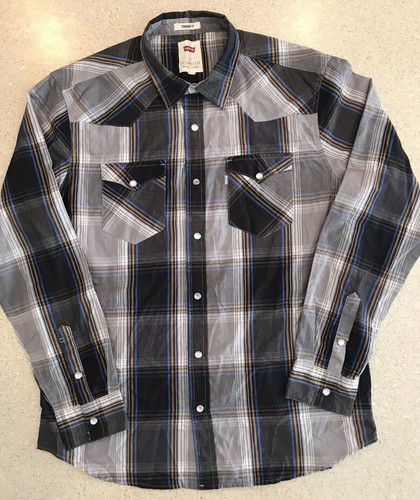 Plaid Western Shirt Mens 