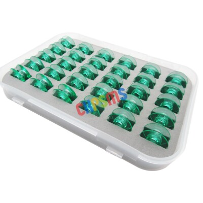 30PCS Green Bobbins for Viking Opal 650, Opal 670, Designer SE, Lily 550, 540