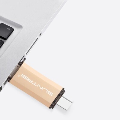 SunTrsi OTG 3.0 USB Flash Drive Type C Pen Drive 128GB USB