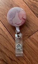 Marble Badge Holder Marble ID Holder 