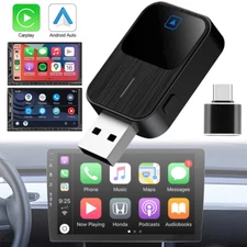 2in1 USB Wireless CarPlay Adapter Android Auto Car Auto Navigation Player Dongle