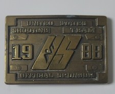 1988 United States Shooting Team Belt Buckle - XXIV Olympiad, Seoul Korea