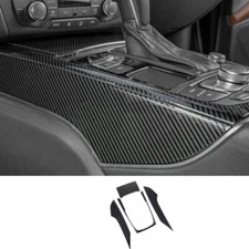 For Audi A6 A7 S6 S7 2012-18 Carbon Fiber Center Console Gear Carbon Fiber Steel