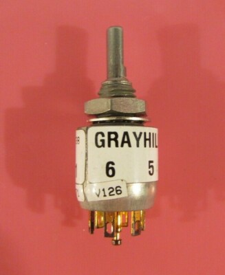 NEW Grayhill Rotary 4-Position Switch 200mA 28VDC 125VAC Rating (50A60-01-1-04N)