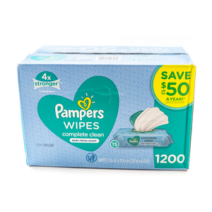 pampers baby wipes complete clean scented