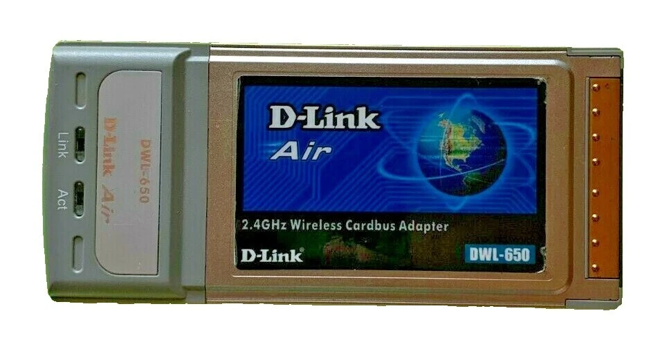 Laptop inalámbrica D-Link tarjetas de red