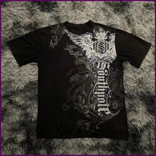 Classic Y2K Gothic Style T-shirt Print Oversized T Shirt High Street Shirts