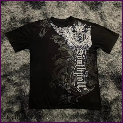 L ×8 Classic Y2K Gothic Style T-shirt Print Oversized T Shirt High