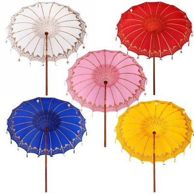 Bali Sonnenschirm Balinesischer Garten Sommer Sonnenschutz Schirm ca.180-220 cm