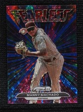 2022 Panini Prizm Fearless Blue Donut Circle 98/199 Manny Machado #FL-18 0s1o