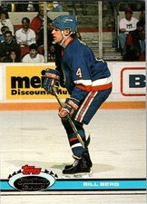 1991-92 Topps Stadium Club Rookie RC 385 Bill Berg New York Islanders